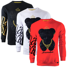 [스크린샷] F11222 - 정품 미국 스트릿 패션 브랜드 / 입체 레터링 베어 남여공용 맨투맨 / 오버핏 빅사이즈