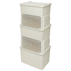 Living Smile 多功能3層混合尿布收納架 L號, 象牙白