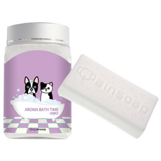 ainsoap 寵物薰衣草洗澡香皂+沐浴粉, 1套