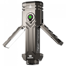 Wurkkos HD02 손전등 마그네틱 SFT70 6500K 3200루멘 21700 비상 사거리 330m 등산 자외선 UV검사 IPX6 낚시 USB-C, 그레이, 1개