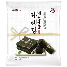예지 네번 구운 파래김 50매 구운김 전장김 바삭한 맛있는 김, 90g, 1개