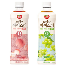 동원 보성홍차 아이스티 제로 500mL 복숭아 12개 + 샤인머스캣 12개 (총24개), 1개