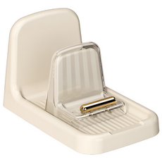 SHYP 다용도 냄비뚜껑 거치대 조리도구 거치대 3in1 냄비뚜껑 조리도구 핸드폰 거치대, 1개, 크림색