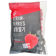 [솜] 칠레산냉동딸기 무가당홀, 3개, 1kg