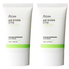 아토99 순한 무기자차 선크림 SPF 50+ PA++++, 50ml, 2개