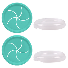 베베락 엘파 실리콘 스낵캡세트(2P), 엘파스낵캡세트(민트그린2P), 2개