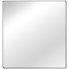 붙이는 아크릴 거울 벽걸이 부착식 무타공 설치 모서리 라운드형, 1개