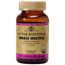 솔가 여성용 멀티비타민&미네랄 + [필케이스], 1개, 60정