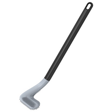 1P/2P 꺾이는 실리콘 변기솔 욕실 변기 청소 빈틈 커브형 후크 청소솔 틈새 세척솔, 2개, 블랙-단품