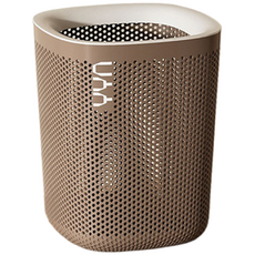 Locus 堅固的折疊式洗衣籃, 牛奶卡其色框架 白色