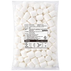 화이트 빅 마시멜로우 1kg 두쫀쿠재료 대용량 마시멜로, 1개