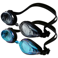 베이직엘르 김서림방지 미러 수경 물안경 BEP-WC01, B 블루, 1개