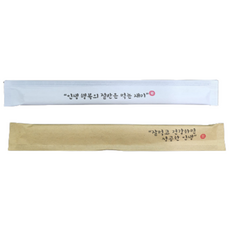 대나무젓가락 싱글 인생행복 기성포장 (1000개 1박스), 크라프트지, 1개, 1000개