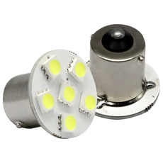 24V S25 BA15S 6LED 국산 무극성 LED 화물차 R5W 전구 벌브, 2개, 24볼트