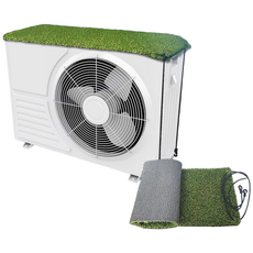 에어컨 실외기 커버 (인조잔디 에어컨 실외기 덮개 커버 절전 무소음 방수 열차단 가림막), 2.인조잔디 실외기커버 대형 30x90cm