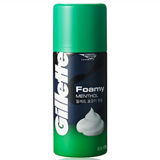 질레트 정품 포오미 멘솔 쉐이빙 폼, 175g, 1개