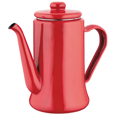 코카코 법랑 커피포트 1.1L 티타임용 주전자 미니 서빙용, 1개, 레드