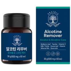 프레리 알코틴 리무버 36g, 60정, 1개