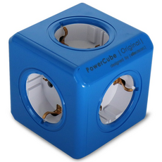 파워존 파워큐브 4000w 고용량 멀티탭 컬러 5구 컬러 블루 16A, 1cm, 1개