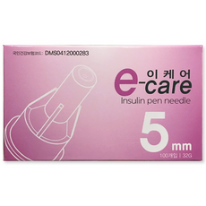 이케어 인슐린 펜니들 멸균주사침 32G 5mm 100개입, 1개