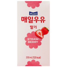 매일유업 딸기우유, 200ml, 48개