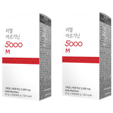 나나네이처 고함량 L아르기닌 5000mg L-아르지닌 마카 비타민C 함유 제품 20gx15포, 300g, 2개