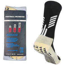 풋볼몬스터 논슬립 축구양말 3EA 1셋 어린이 유소년 성인용 스포츠삭스, 블랙, 3개, 1세트