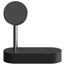 초고속 무선 충전기 FURN 2in1 Qi2 마그네틱 충전기, 1개, 블랙