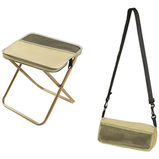야외 필통 접이식 스몰자 휴대용 핸드백 벤치 캠핑 피크닉 벤치 초경량 벤치 야외 대기 의자, 1개, 노란색