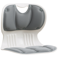 Vusign 커블체어 자세교정 허리받침 의자 VS1331, 그레이