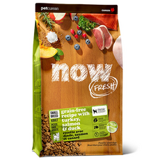 now 어덜트 강아지 그레인프리 스몰브리드 건식사료, 칠면조, 5.44kg, 1개