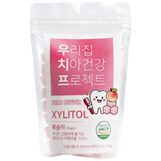 우치프 자일리톨 복숭아, 1개, 250g