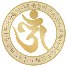 24K GOLD 옴자 광명진언 메탈스티커 [45mm], 단품, 단품