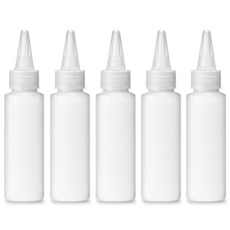 닥터보틀 뾰족캡 말랑한 PE공병 식품용기구 인증용기, 5개, 50ml 반투명