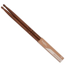 HEX헥스 HDS-5A (5A사이즈) 드럼스틱 드럼채 Drumstick 하이퀄리티 하드메이플 목재 (2가지 색상 중 택), 1개, 로스티드 메이플(브라운색상)