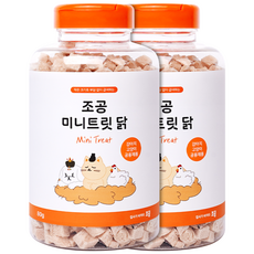 조공 반려동물 미니트릿 동결건조간식, 닭, 2개, 80g