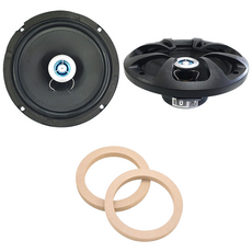 머큐리스피커 6.5인치(2652T)-2옴 2WAY 코엑셜 스피커 차량 자동차 오토바이 튜닝 고출력 스피커-좌/우 2개 1셋트, 6.5인치 아대, 1개