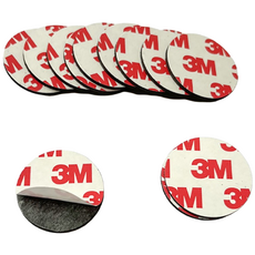 마그넷 원형 고무 자석 초강력 테이프 스티커 붙이는자석 냥장고문 동그란 동전 3M, 20mm, 10개