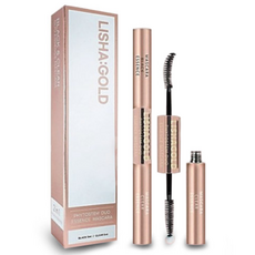 리샤골드 LIAHGOLD 듀얼 에센스 블랙 투명 프리미엄 속눈썹영양제, 1개, 10ml