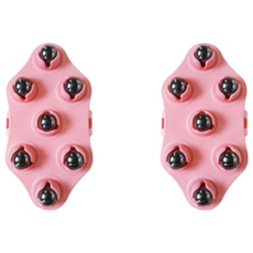 1+1 헬스와미 승모근 림프 마사지볼 롤러 목 어깨 마사지기 지압 안마 자석 롤링 마사지기, 자석형 1+1, 2개