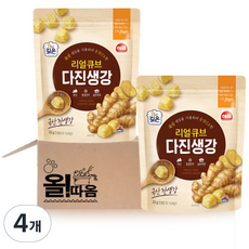 해표 리얼큐브 다진생강, 4개, 23g