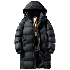 Connect LINK 남성용 유광 롱패딩