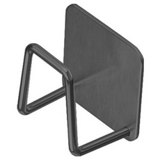 에콤 무타공 다용도 주방도마 솥 뚜껑 걸이 후크- 인테리어 겸 실용도 높은 만능걸이, 1세트, 블랙