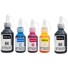 BTD60BK BT6000BK BT5000 호환잉크 4색세트+검정1EA CP-T420W DCP-T720DW T310 T220 T500W T510W T520W T700W T810W, 1개, BT6000/5000 세트 (검,파,빨,노)+검정1EA