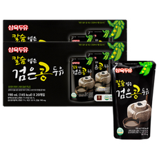 삼육두유 칼슘 넣은 검은콩 두유 파우치, 190ml, 40개
