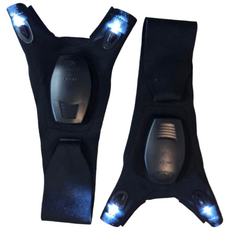 디한스 야간 작업 충전식 라이트장갑 양손세트상품, 1세트, 블랙