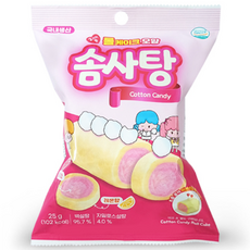 롤케이크모양솜사탕, 1개, 25g