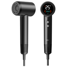 픽스 파워소닉 헤어드라이기 XHS-702 가벼운 저소음 BLDC 헤어드라이어 음이온 두피케어 머릿결 수분 손상관리 여행용으로 좋은 휴대용 미니 드라이어기 직관적 디스플레이, 메탈그레이