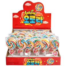 오로라 롤리팝 막대사탕 15g 48개입 대용량 행사 간식, 48개