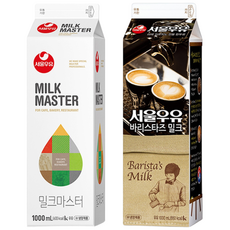 서울우유 밀크마스터 바리스타즈 밀크 1000ml 3개 + 아이스포장, 1L
